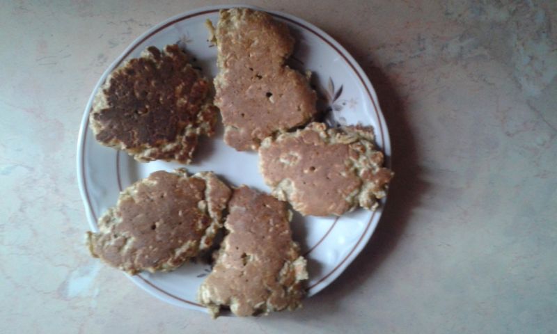 Smażone chlebki z płatków owsianych  Smażone chlebki z płatków owsianych