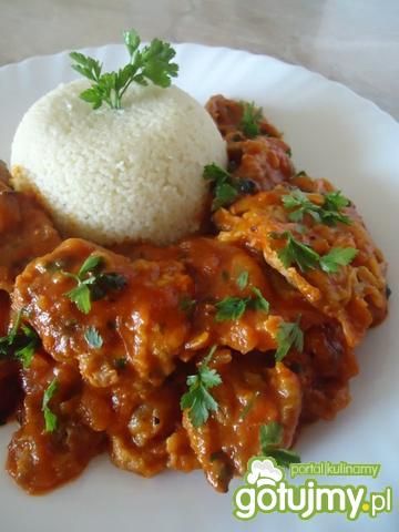 Smażone kanie w sosie pomidorowym