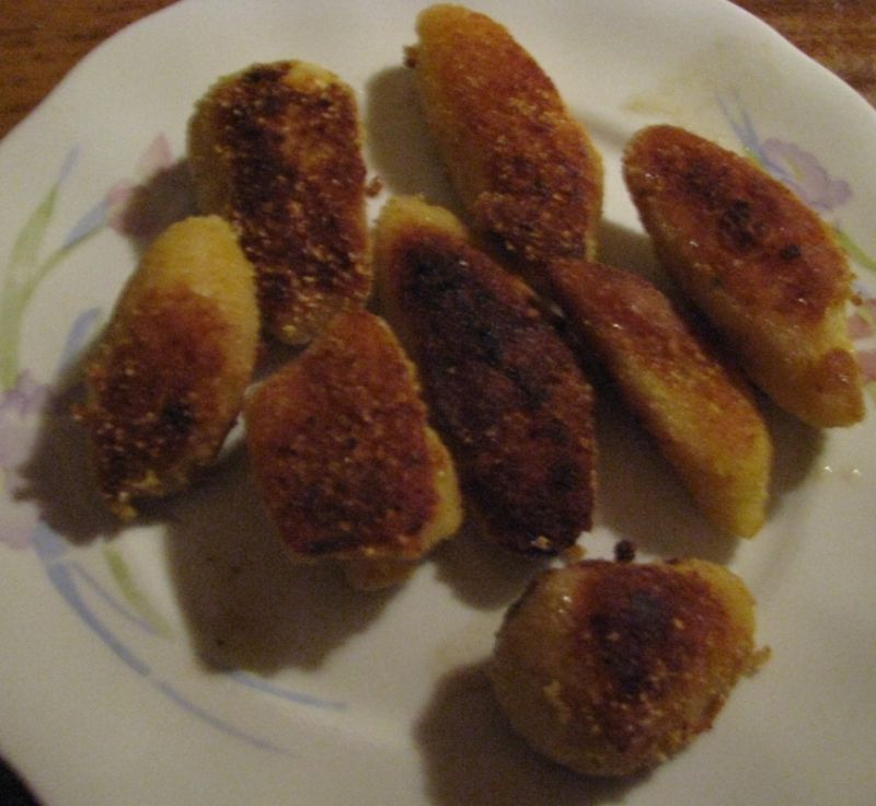 Smażone kopytka w panierce