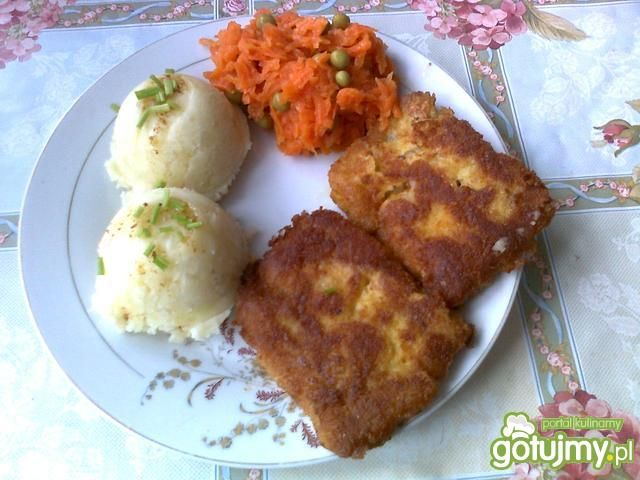 Smażone kostki z morszczuka Smażone kostki z morszczuka