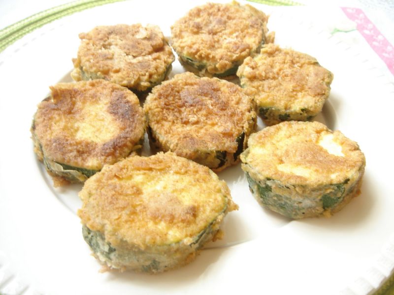 Smażone krążki cukinii