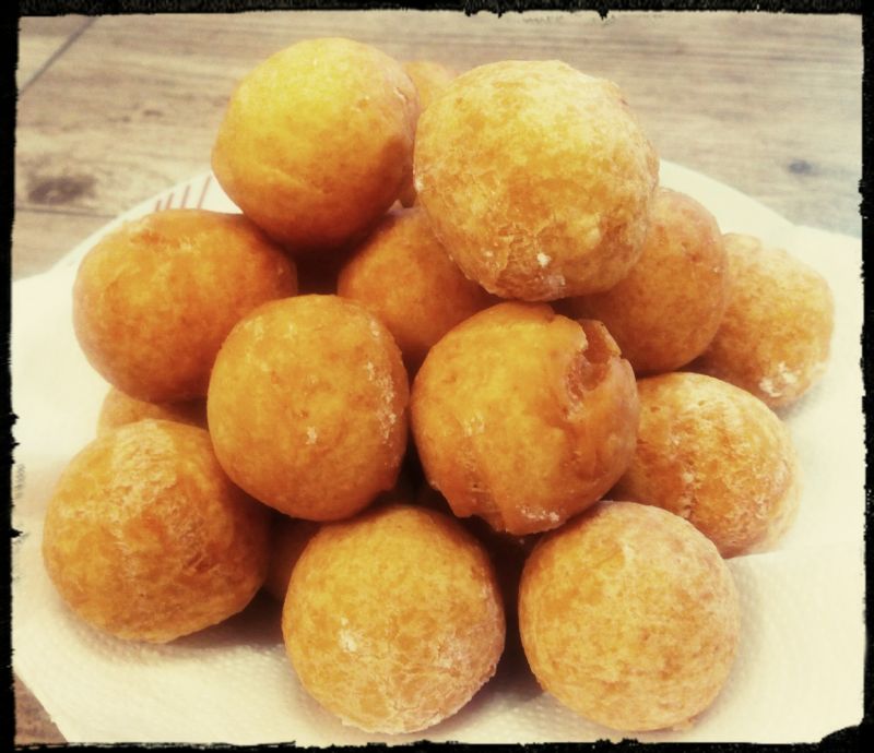 Smażone kulki kukurydziane