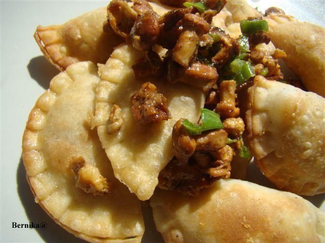 Smażone pierogi z kurkami Smażone pierogi z kurkami