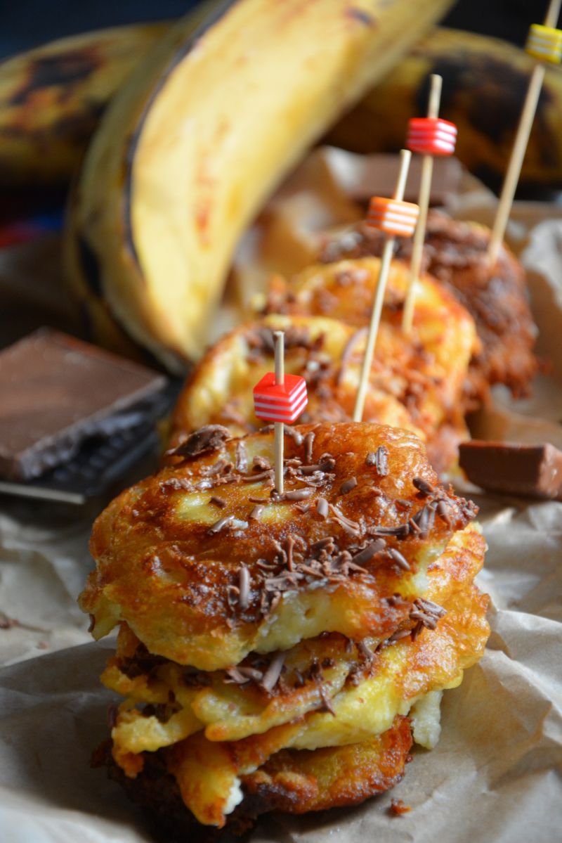 Smażone plantany w cieście serowym Smażone plantany w cieście serowym