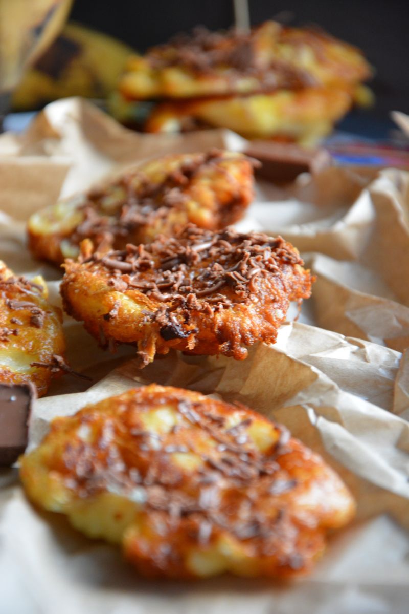 Smażone plantany w cieście serowym Smażone plantany w cieście serowym