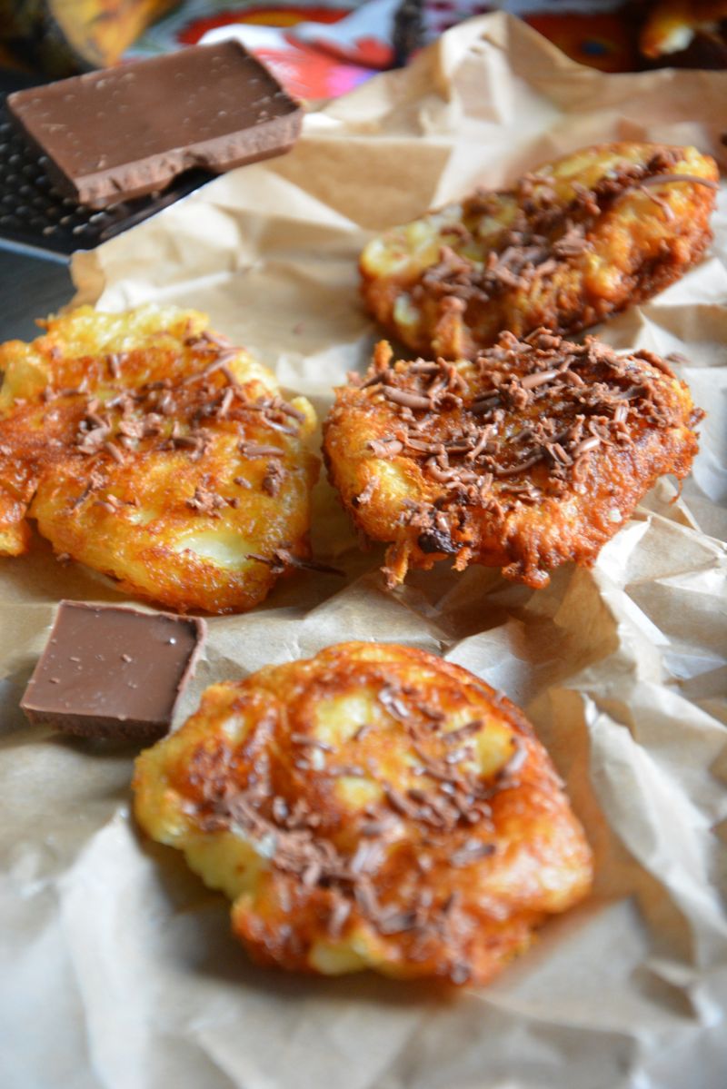 Smażone plantany w cieście serowym Smażone plantany w cieście serowym