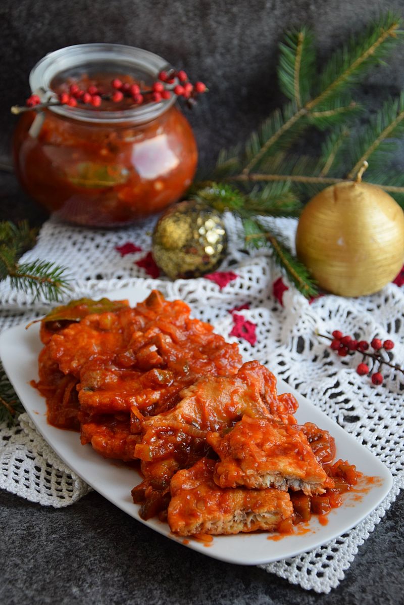 Smażone śledzie w zalewie słodko-kwaśnej