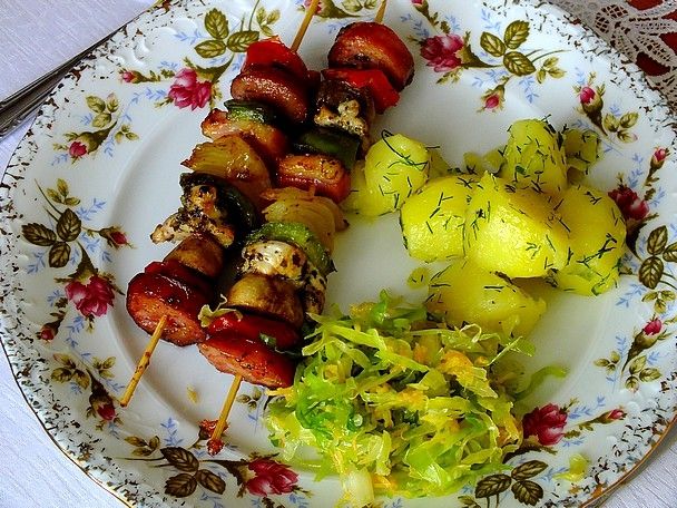 Smażone szaszłyki do obiadu