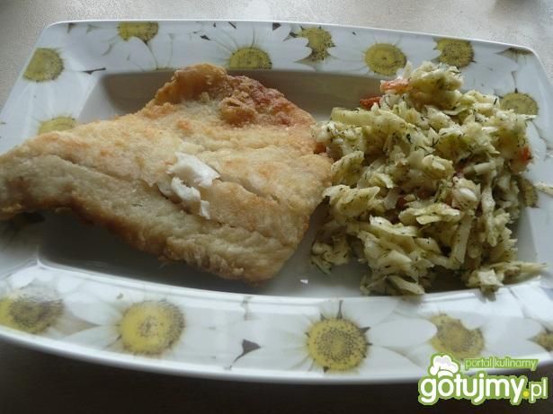 Smażony dorsz. Smażony dorsz.