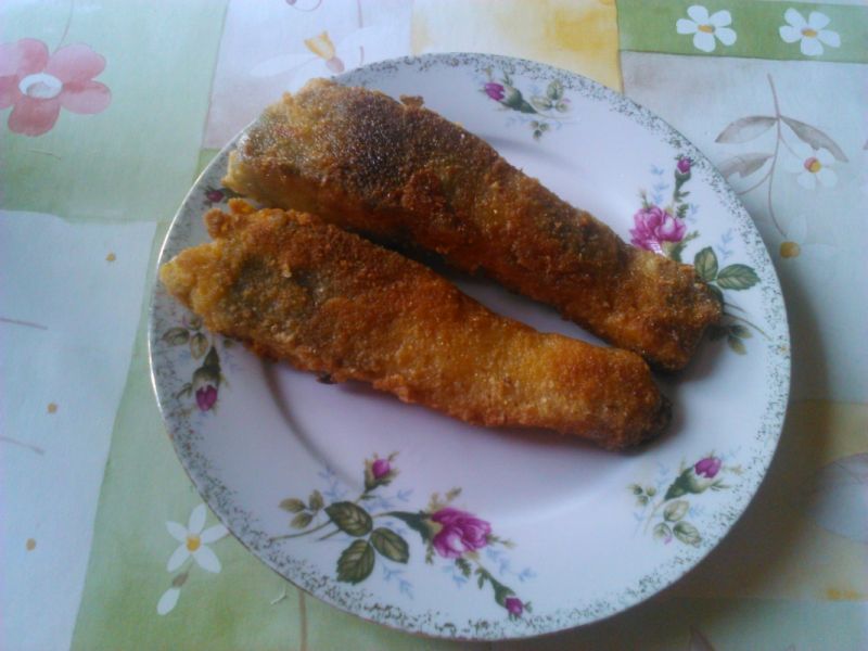 Smażony dorsz z cytryną Smażony dorsz z cytryną