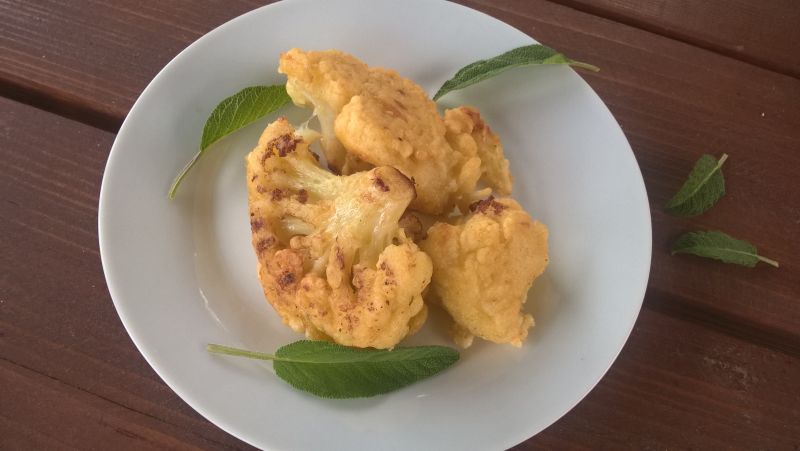 Smażony kalafior w cieście