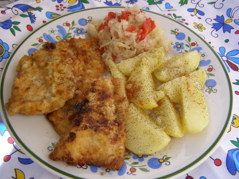 Smażony mintaj na obiad