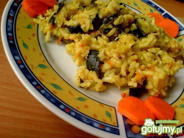 Smażony ryż z cukinią