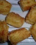 smażony żółty ser