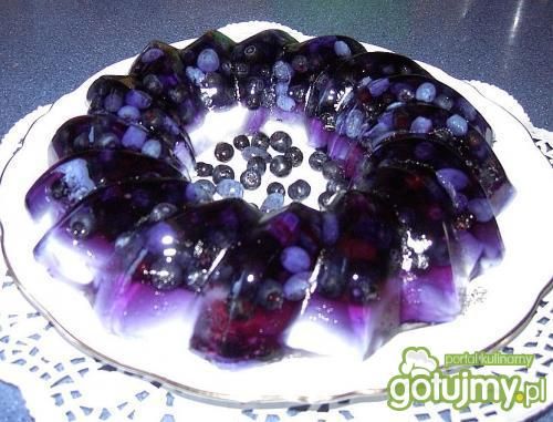 Smerfowo - jagodowy deser Smerfowo - jagodowy deser