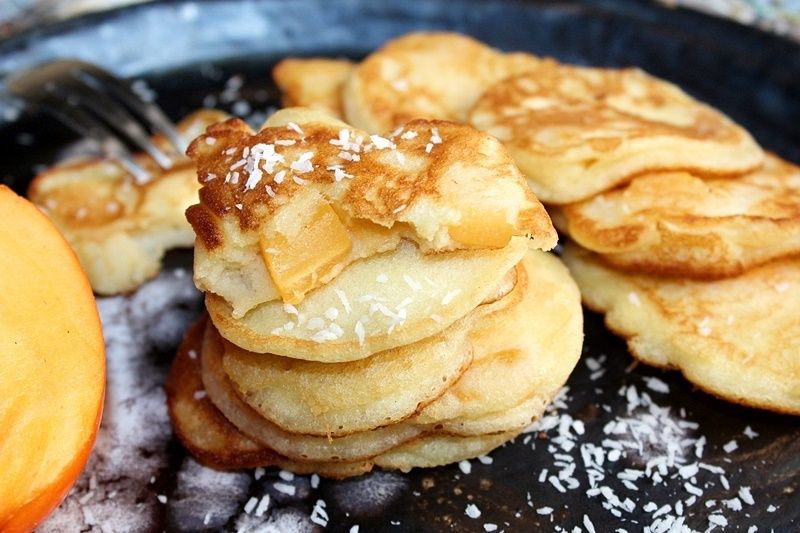 Śmietankowe racuszki z kaki