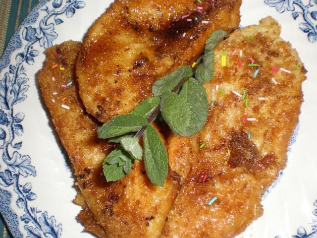 Smietankowo-cynamonowe Torrijas. Smietankowo-cynamonowe Torrijas.