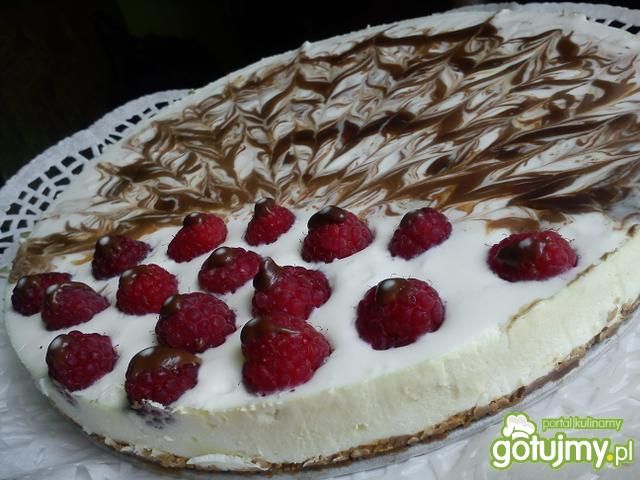 Śmietankowy sernik - Pawi ogon