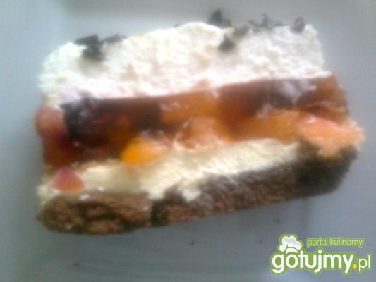 Śmietanowiec z owocami egzotycznymi