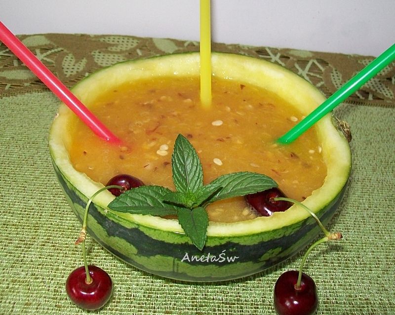 Smoothie arbuzowo - nektarynkowe