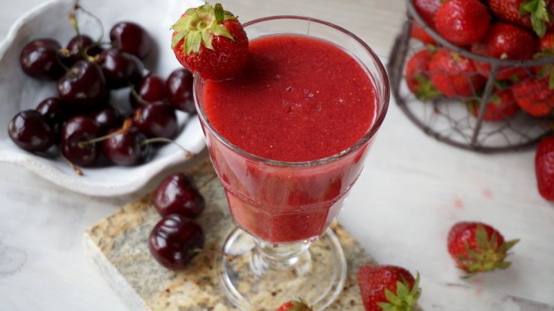 Smoothie truskawkowo-czereśniowe