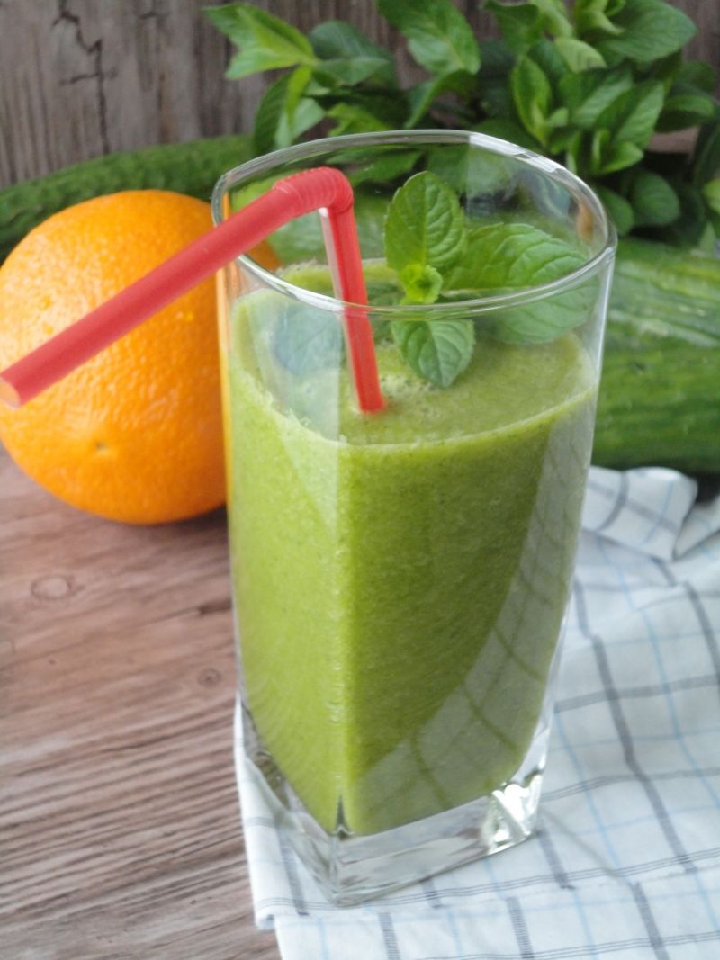 Smoothie z ogórkiem i mietą