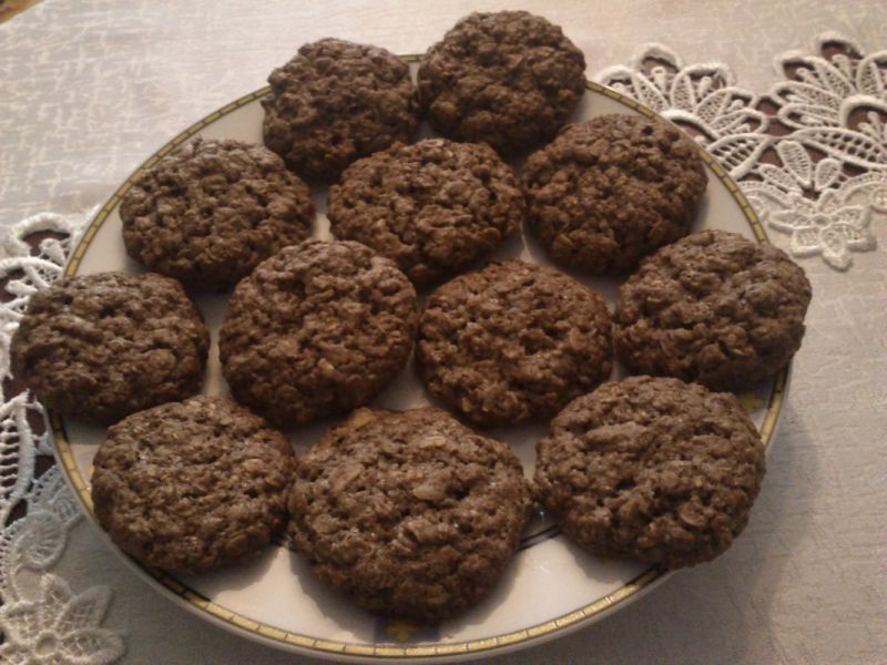 Śniadaniowe ciastka z płatkami