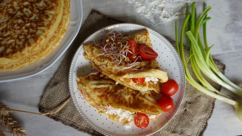 Śniadaniowe naleśniki z serkiem Śniadaniowe naleśniki z serkiem