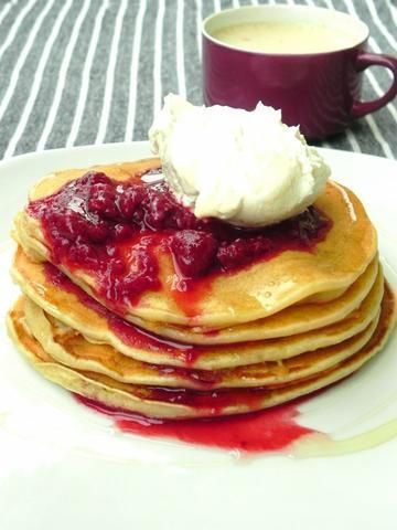 Śniadaniowe pancakes cappuccino 