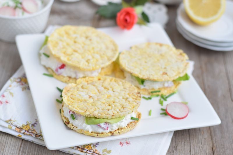 Śniadaniowe wafle z białym serem Śniadaniowe wafle z białym serem