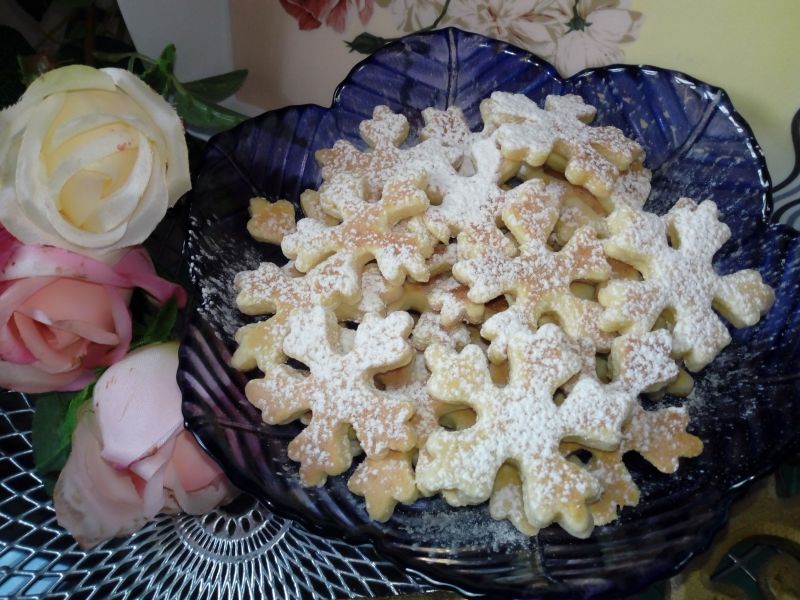 Śnieżynki - ciastka z patelni Śnieżynki - ciastka z patelni