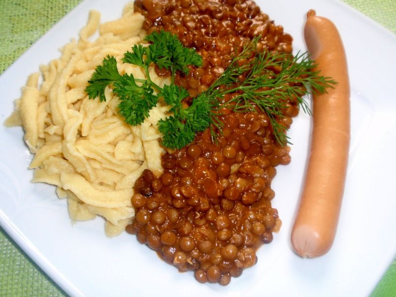 Soczewica ze   szpeclami Soczewica ze   szpeclami