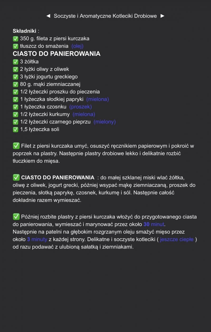 Soczyste i aromatyczne kotleciki drobiowe