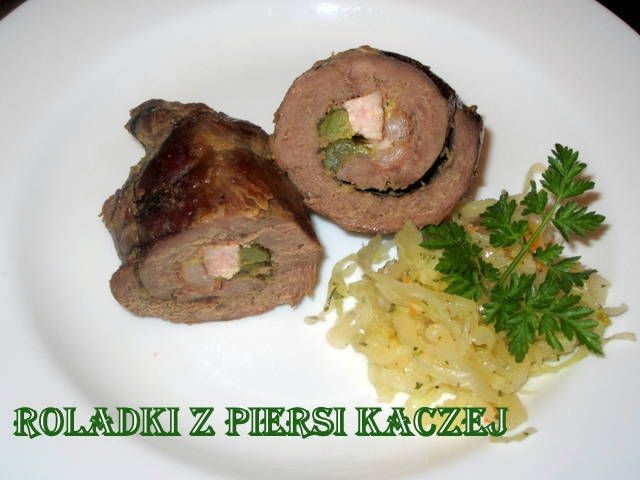 Soczyste roladki z kaczej piersi  Soczyste roladki z kaczej piersi