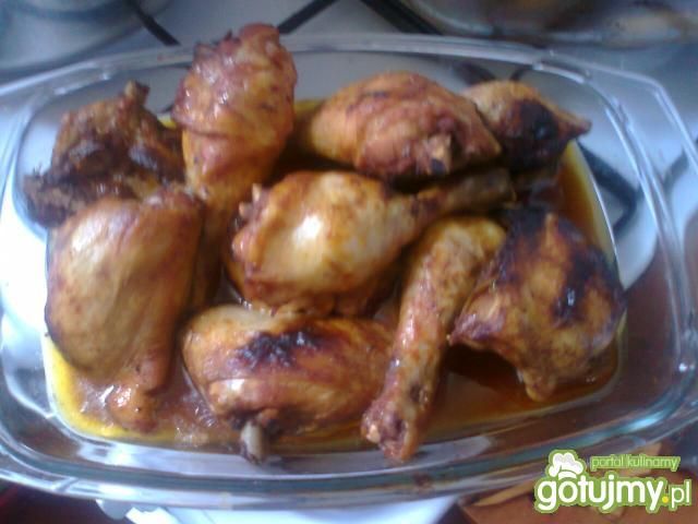 Soczyste udka z  kurczaka pieczone