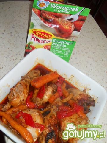 Soczysty kurczak z papryką i ziołami Soczysty kurczak z papryką i ziołami