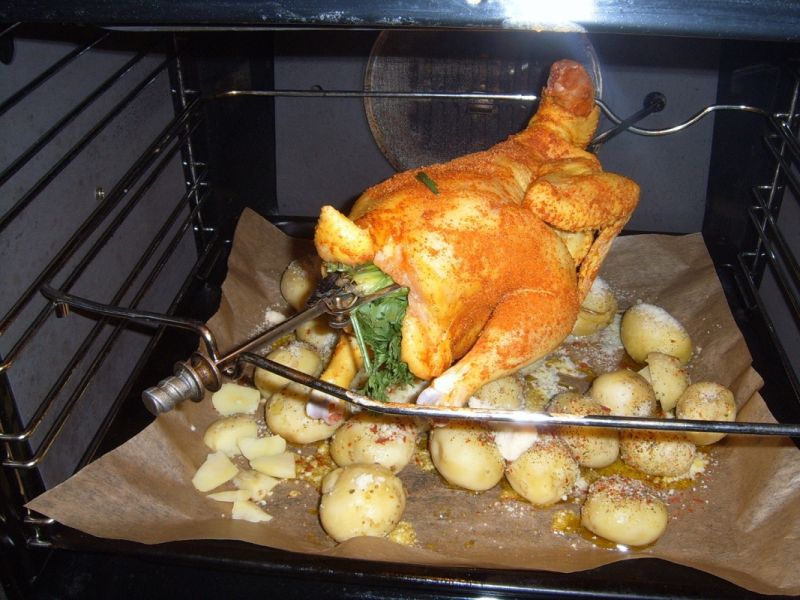 Soczysty kurczak z rożna