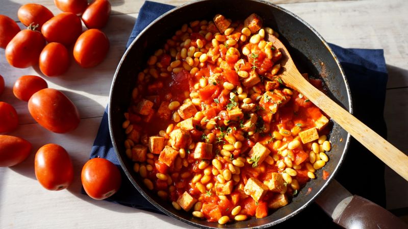 Soja z tofu w pomidorach Soja z tofu w pomidorach