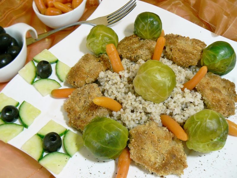 Sojowe kotleciki z kaszą  Sojowe kotleciki z kaszą