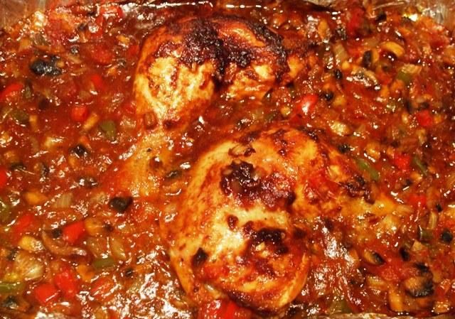 Sojowy kurczak w gorącej salsie