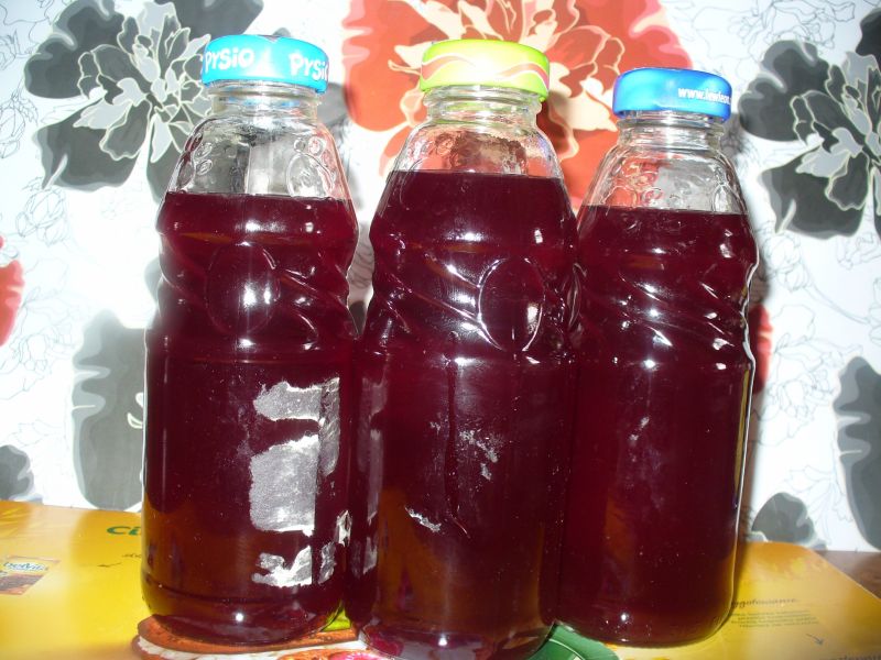 Sok malinowy z sokownika Sok malinowy z sokownika