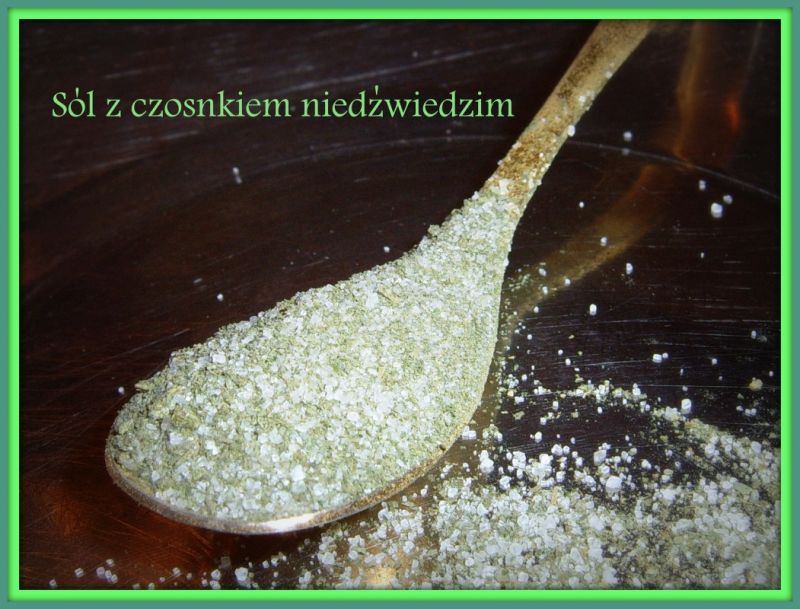 Sól z czosnkiem niedźwiedzim Sól z czosnkiem niedźwiedzim