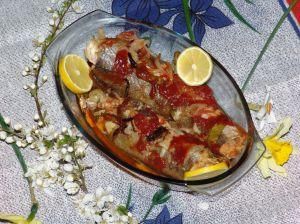 Sola saute z pomidorami 