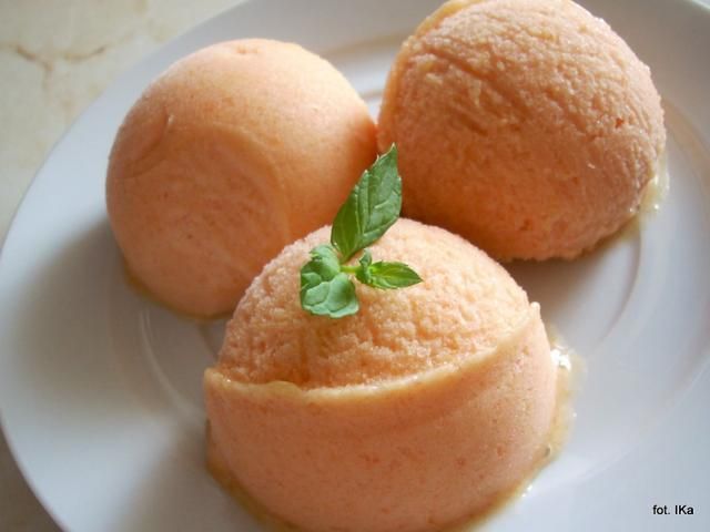 Sorbet brzoskwiniowy  Sorbet brzoskwiniowy