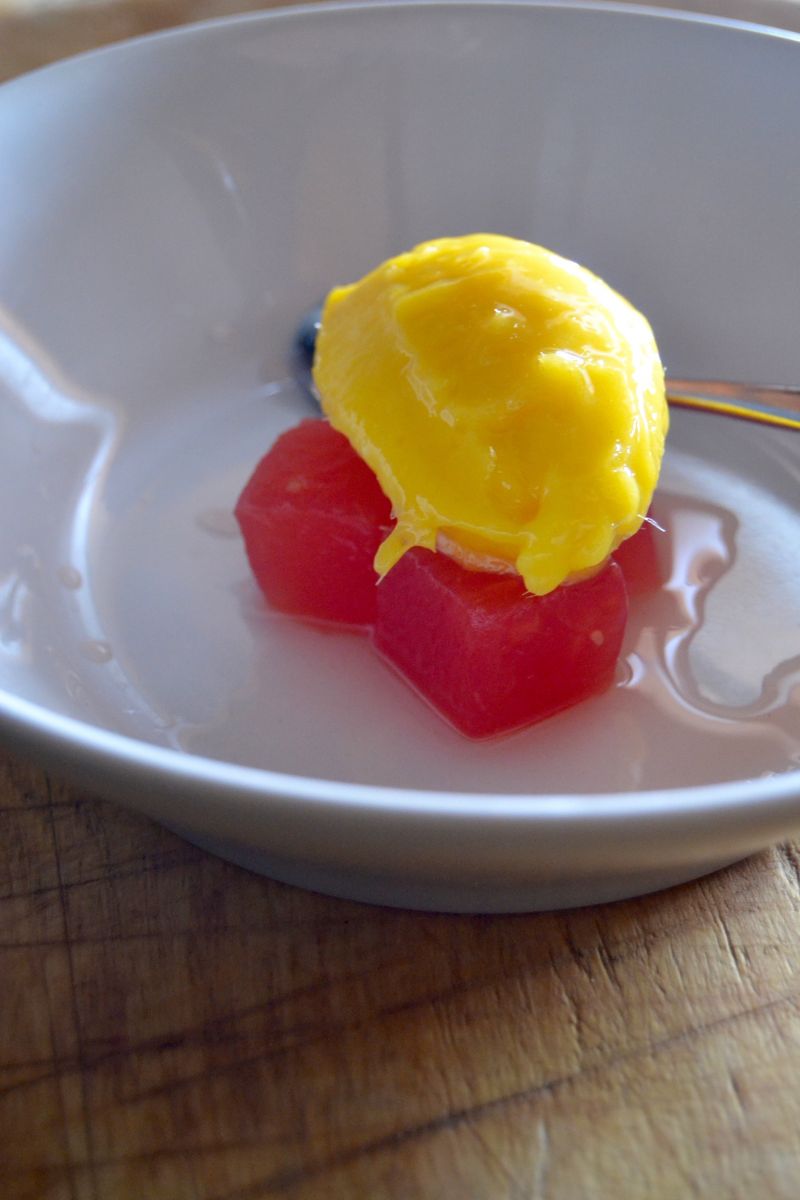 Sorbet mango z arbuzem