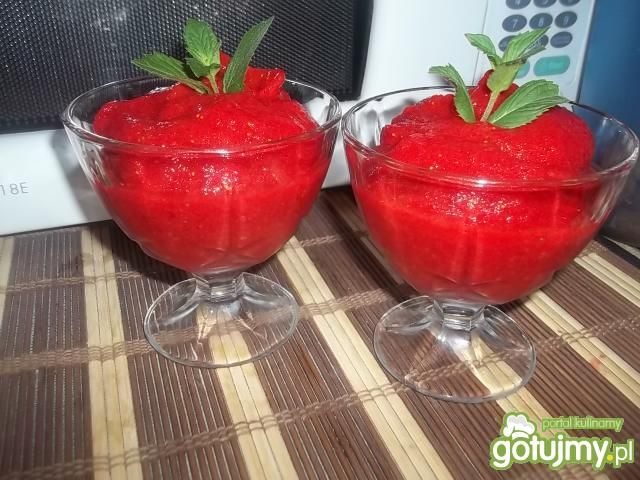 Sorbet miodowo-truskawkowy Sorbet miodowo-truskawkowy