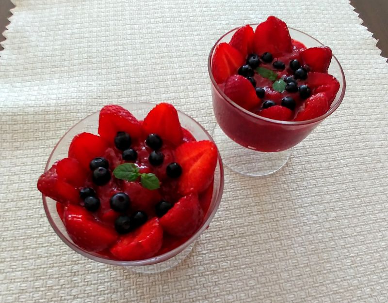 Sorbet truskawkowo-wiśniowy