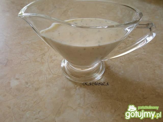 Sos czosnkowo koperkowy