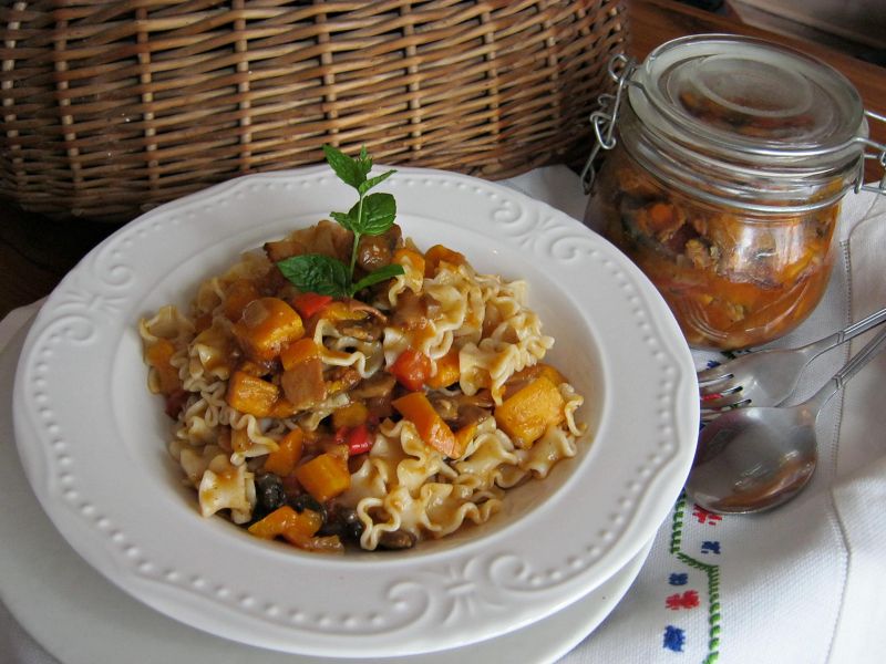 Sos do makaronu z batatami i boczkiem