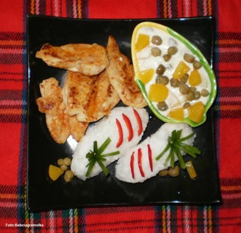 Sos kaparowo-brzoskwiniowy :